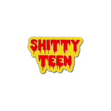 Shitty Teen Yellow & Red Enamel Pin