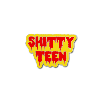 Shitty Teen Yellow & Red Enamel Pin